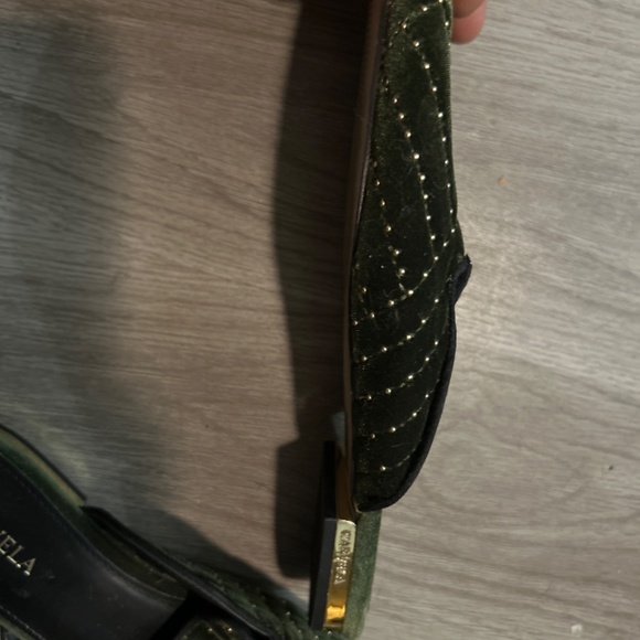 Carvela green studded mules size 38 (8) - Picture 2 of 3